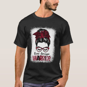 T-shirt Aneurysme Mois guerrier Bourgogne Ruban