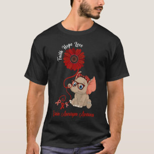 T-shirt Aneurysme Sensibilisation Foi éléphante Espoir Amo