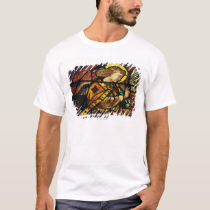 T-shirt Ange à ailes dans la fenêtre en verre teinté