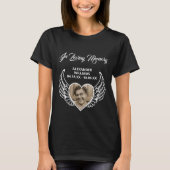 T-shirt Ange Ailes Funérailles En Mémoire Amoureuse T-shir (Devant)
