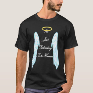 T-shirt ange avec ailes cool et halo