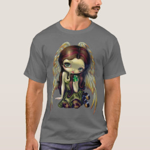 T-shirt Ange avec fée observée de CHEMISE d'émeraudes l