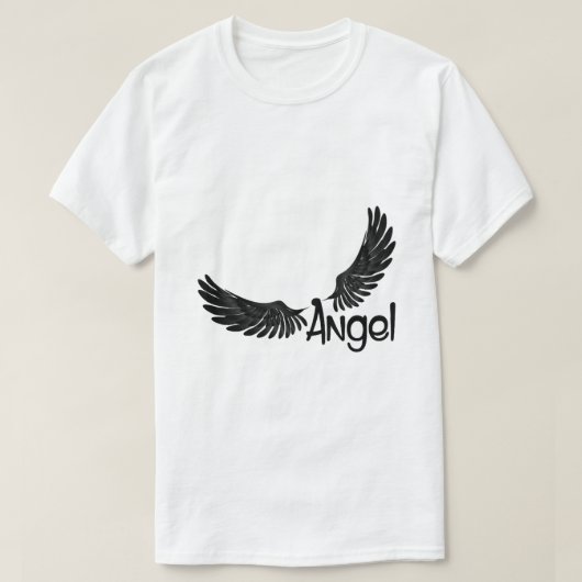 T-shirt Ange avec texte (Design devant)