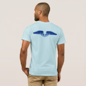 T-shirt ange bleu (Dos entier)