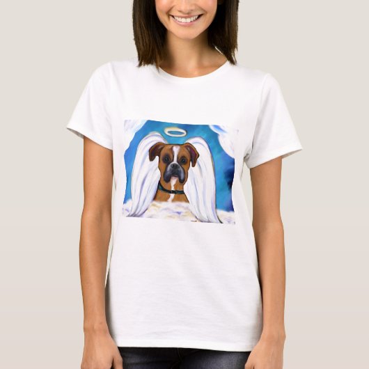 T-shirt Ange Boxer Chien (Devant)