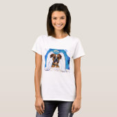 T-shirt Ange Boxer Chien (Devant entier)