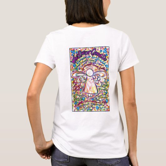 T-shirt Ange Cancer du Coeur du Printemps (Dos)