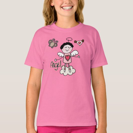 T-shirt Ange de bande dessinée (Devant)