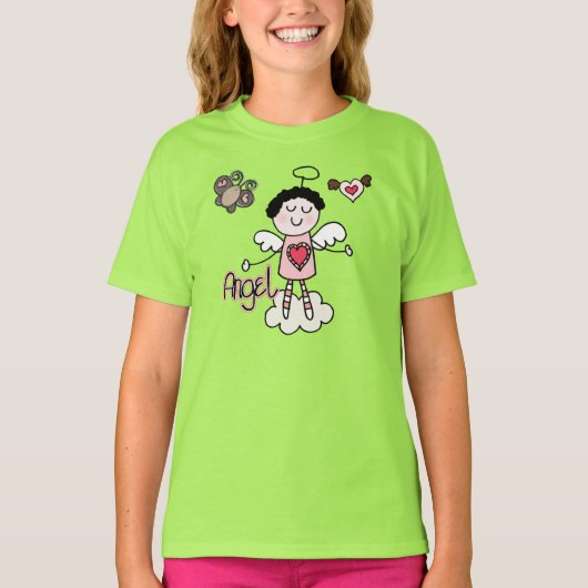 T-shirt Ange de bande dessinée (Devant)