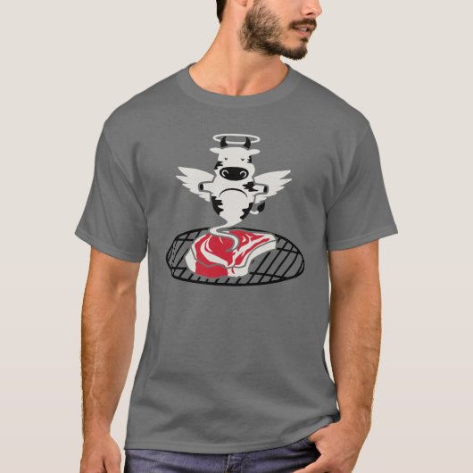 T-shirt Ange de bifteck (Devant)