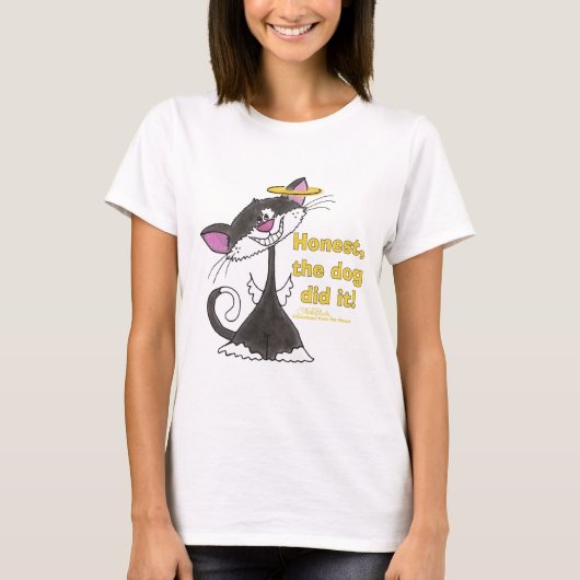 T-shirt Ange de chat (Devant)
