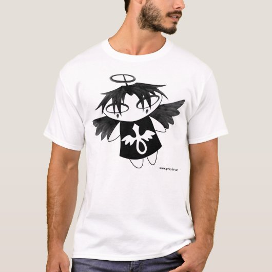 T-shirt Ange de Lil Goth (blanc) (Devant)