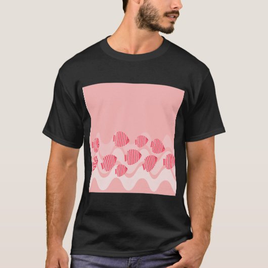 T-shirt Ange de mer rose kitsch (Devant)