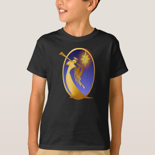 T-shirt Ange de Noël d'or (Devant)