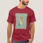 T-shirt Ange de Noël Vintage (Devant)
