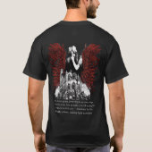 T-shirt Ange de perception gothique (Dos)