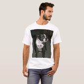 T-shirt Ange d'innocent de Boston Terrier (Devant entier)