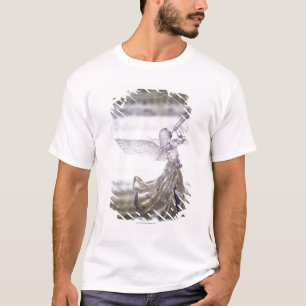 T-shirt Ange en verre jouant la trompette et l'image de la