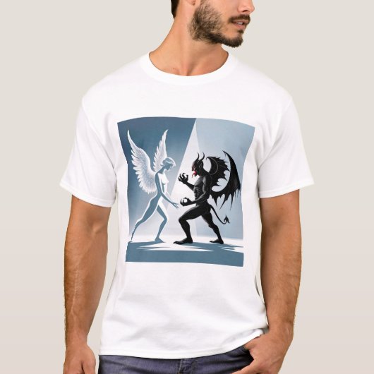 T-shirt Ange et diable (Devant)