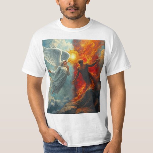 T-SHIRT ANGE ET DIABLE (Devant)