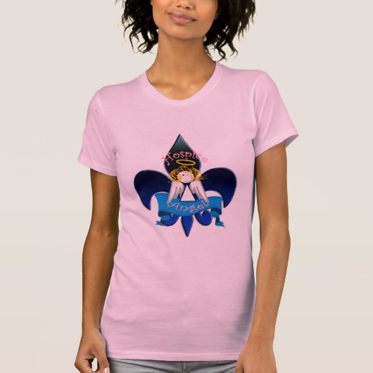T-shirt Ange Fleur de lis d'hospice (Devant)