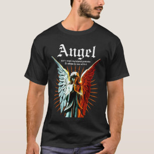 T-shirt Ange Gardien Divin - Demi-Lumière Moitié foncé