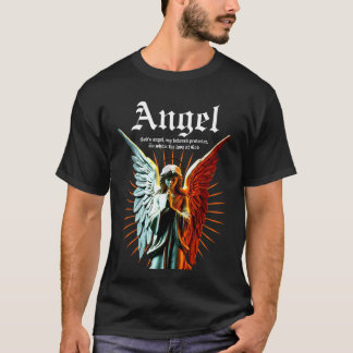 T-shirt Ange Gardien Divin - Demi-Lumière Moitié foncé