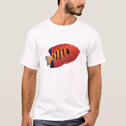T-shirt Ange géométrique de flamme de mosaïque (Devant)