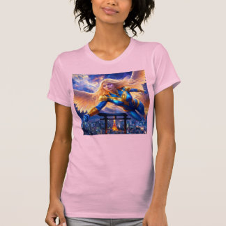 T-shirt Ange Héros Au-Dessus de Tokyo