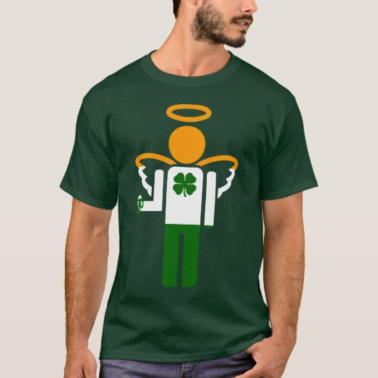 T-shirt ange irlandais (Devant)