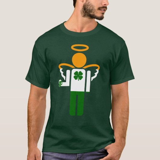 T-shirt ange irlandais. (Devant)