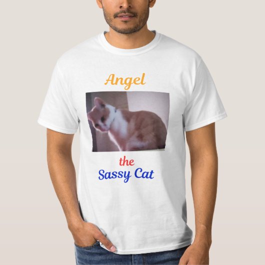 T-shirt Ange le chat impertinent (Devant)