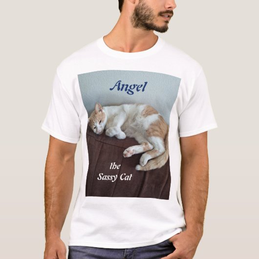T-shirt Ange le chat impertinent (Devant)