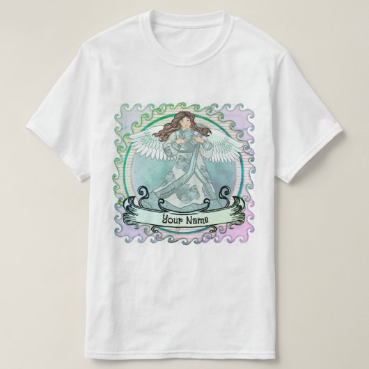 T-shirt ange océanique (Design devant)