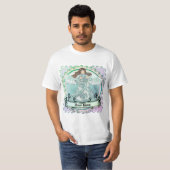 T-shirt ange océanique (Devant entier)