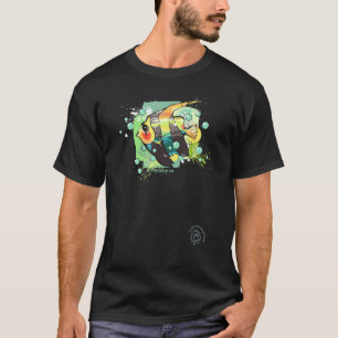 T-shirt Ange tropical Poisson Océan Graphique original