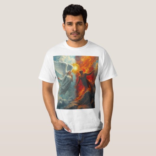 T-SHIRT ANGEL AND DEVIL (Devant entier)