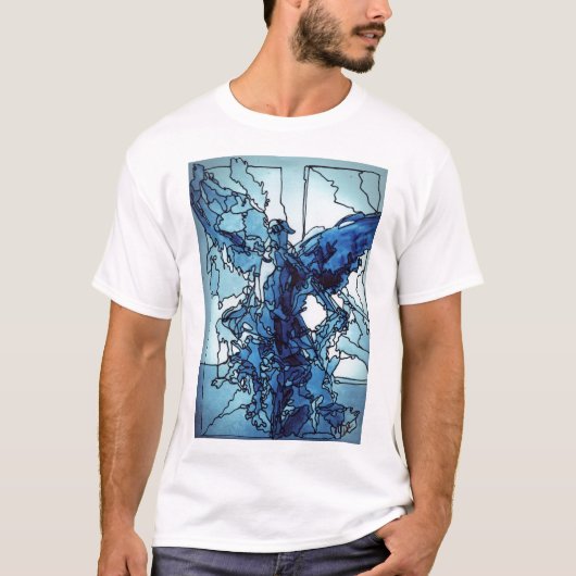 T-shirt Angel bleu (Devant)