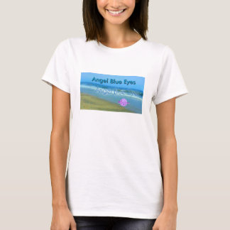 T-shirt Angel Bleu Yeux Bella Longues Manches Fleurs Chemi