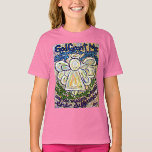 T-shirt Angel de prière de sérénité (double anges)