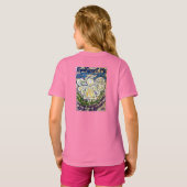 T-shirt Angel de prière de sérénité (double anges) (Dos entier)