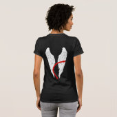 T-shirt Angel & Diable 50% (Long Red Tail White Ailes) (Dos entier)