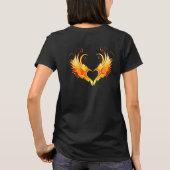 T-shirt Angel Fire Heart with Wings (Dos)