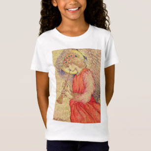 T-Shirt Angel Jouer un Flageolet