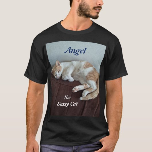 T-shirt Angel le chat impertinent (Devant)