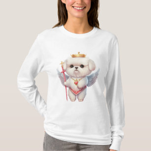 T-shirt Angel Maltese Chiot, Maltes amoureux de les chiens