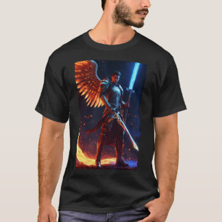 T-shirt Angel Miguel : Un design céleste de grâce et de vi