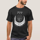 T-shirt Angel Number 777 Spiritual Awakening The Eye Moon (Devant)