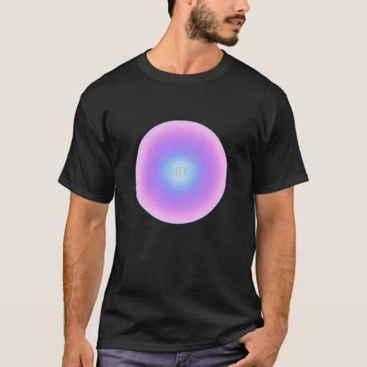 T-shirt Angel Numéro 666 Reflect - Angel Numbers Gradient (Devant)