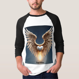 T-shirt Angel Wings Homme Basique 3/4 Sleeve Raglan T-Shir